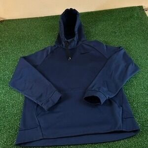 Nike Dri-FIT Pullover Hoodie Sweatshirt Training Gym Activewear Blue Mens Medium